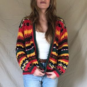 Vintage Oversized Slouchy Cardigan